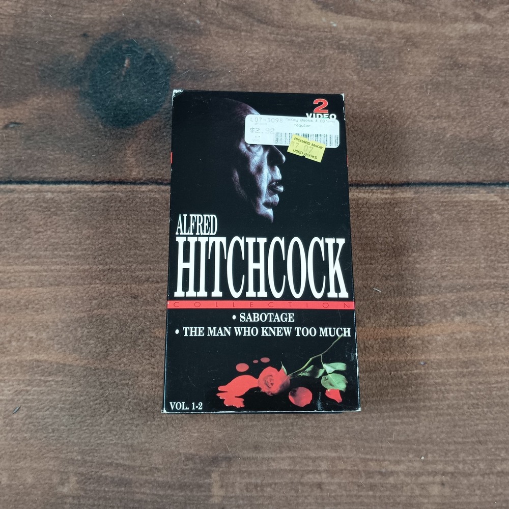 Alfred Hitchcock Collection Sabotage & The Man Who Knew‎ Too Much VHS